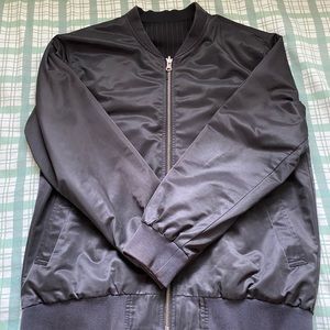 Reversible Black Bomber Jacket